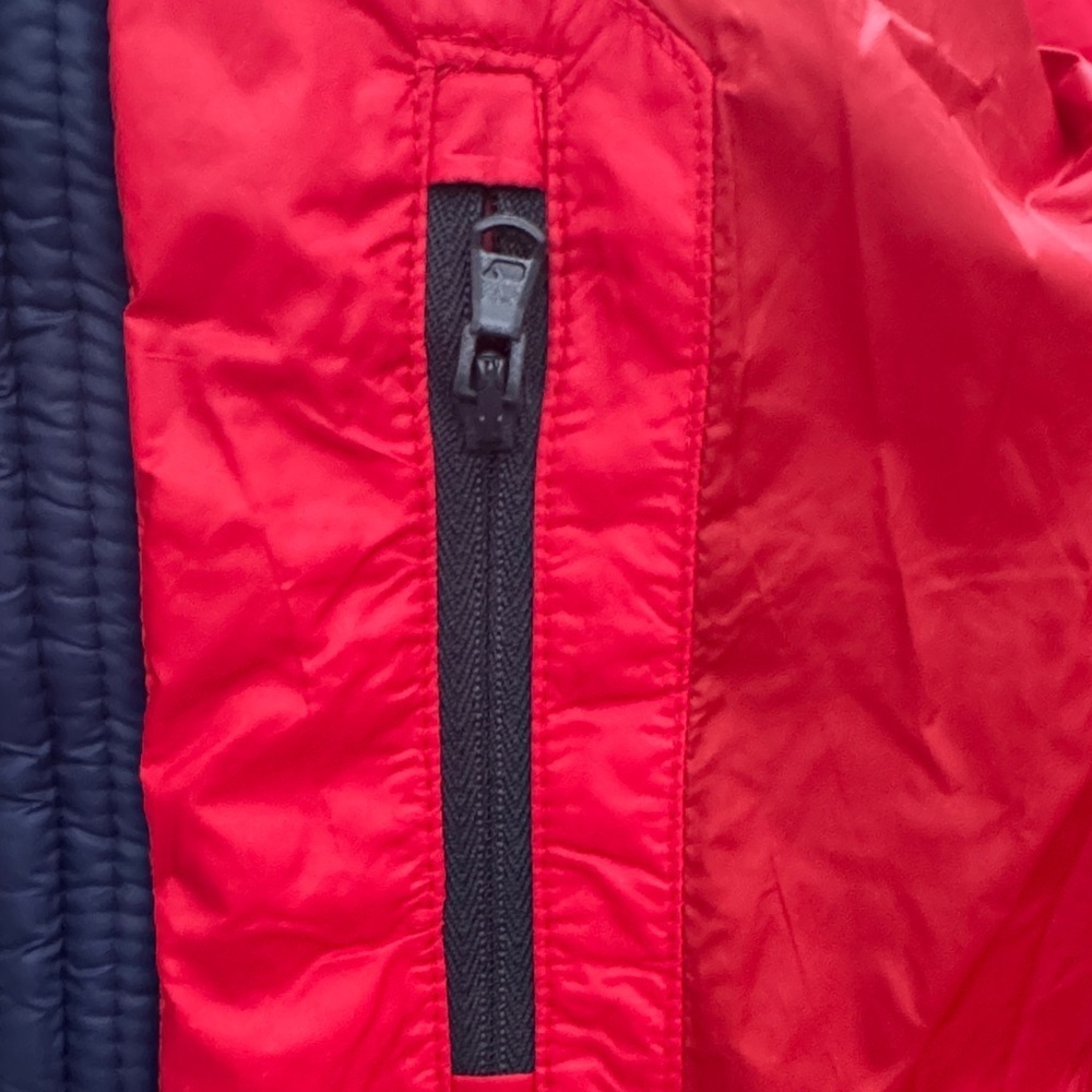 Vineyard Vines Kids Bright Red Puffer Jacket with Blue Accents - Picture 8 of 9